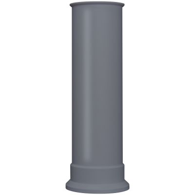 Adam Straight Stove Pipe in Grey