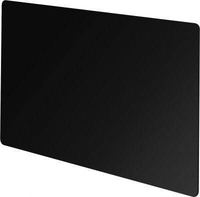 Vitreo Small Radiator Cover in Black Glass, 900mm