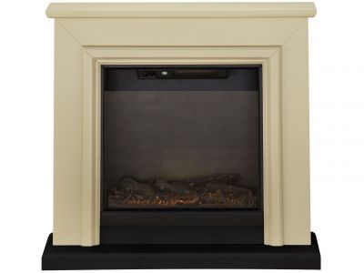 Adam Kensington Fireplace Suite in Stone Effect, 40 Inch
