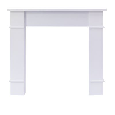 Adam Chelmsford Mantelpiece with Downlights in Pure White, 48 Inch