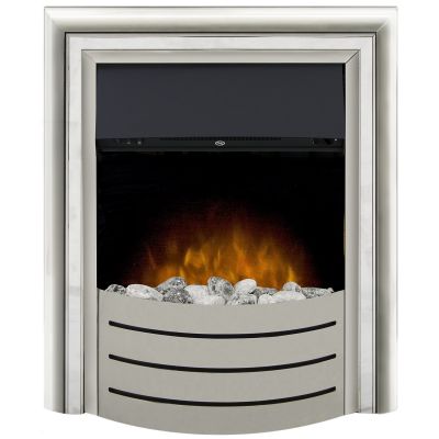 Adam Lynx 3-in-1 Electric Fire with Interchangeable Trims in Chrome