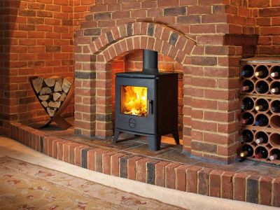 Scene S21 Wood Burning Stove in Black