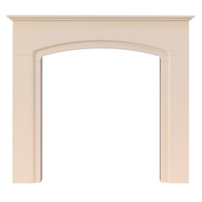 Adam Tamworth Mantelpiece with Downlights in Cream, 48 Inch