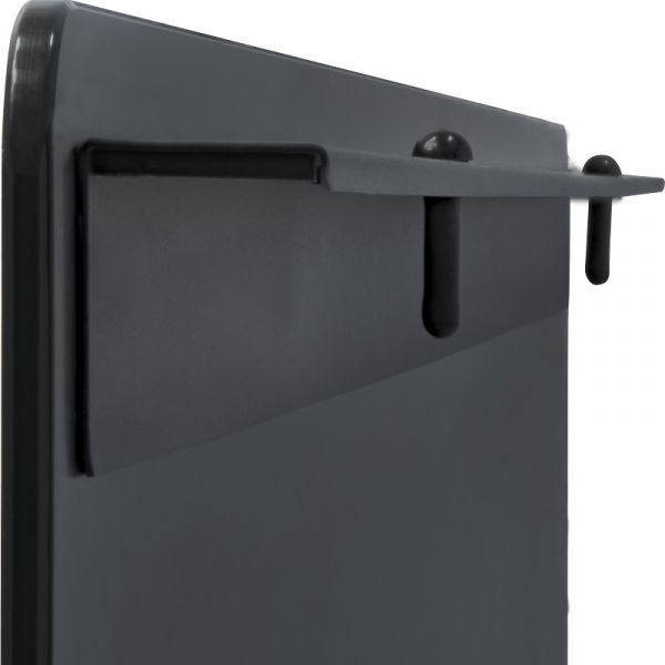 Vitreo Large Radiator Cover in Black Glass, 1600mm