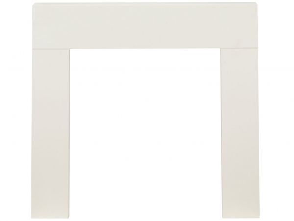 Adam Miami Mantelpiece in Pure White, 46 Inch