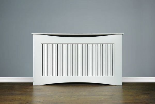 The Fairlight Radiator Cover in White, 1600mm
