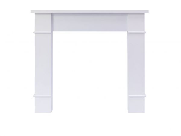 Adam Chelmsford Mantelpiece with Downlights in Pure White, 48 Inch