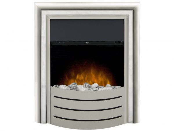 Adam Lynx 3-in-1 Electric Fire with Interchangeable Trims in Chrome