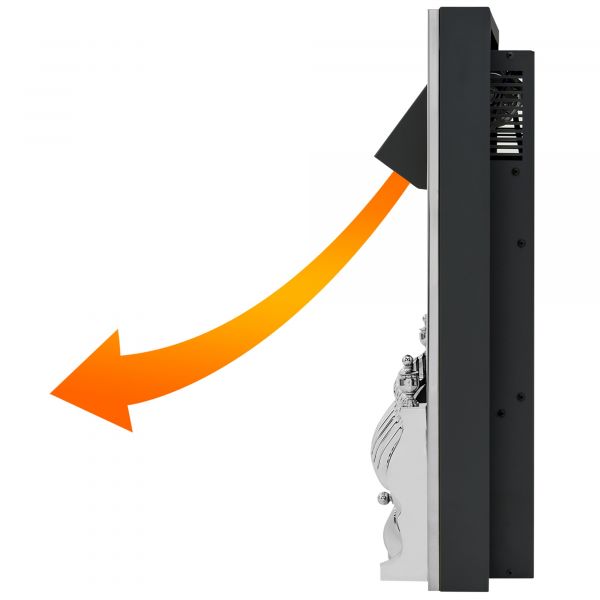 Adam Blenheim Electric Fire in Chrome