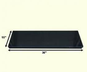 Adam Granite Stone Hearth in Black, 36 Inch