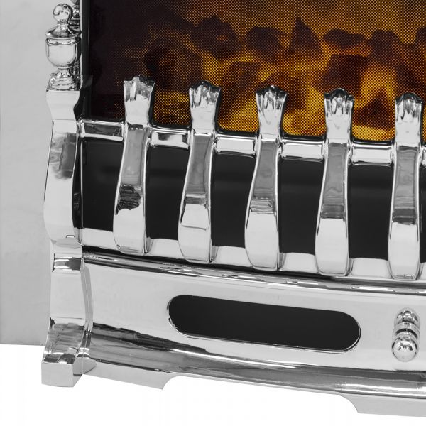 Adam Blenheim Electric Fire in Chrome