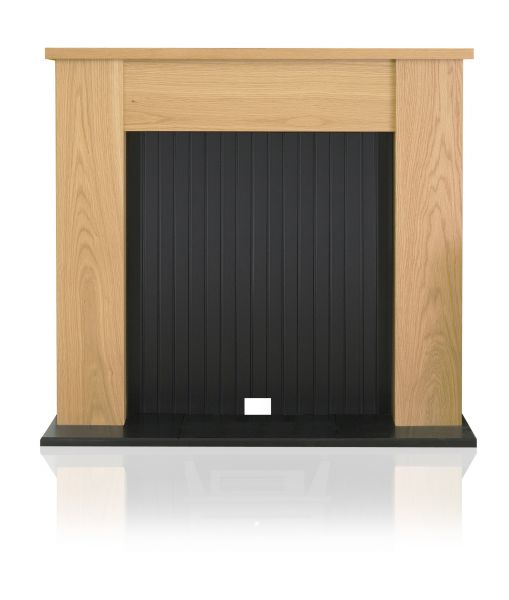 Adam New England Stove Fireplace in Oak, 48 Inch