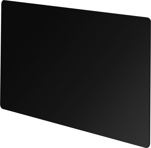 Vitreo Small Radiator Cover in Black Glass, 900mm