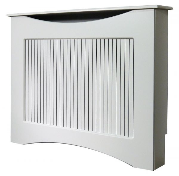 The Fairlight Radiator Cover in White, 1200mm