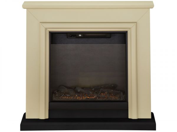 Adam Kensington Fireplace Suite in Stone Effect, 40 Inch