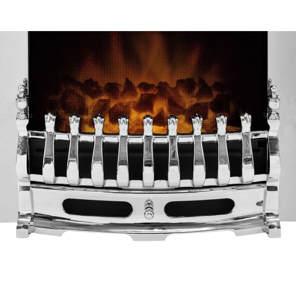 Adam Blenheim Electric Fire in Chrome