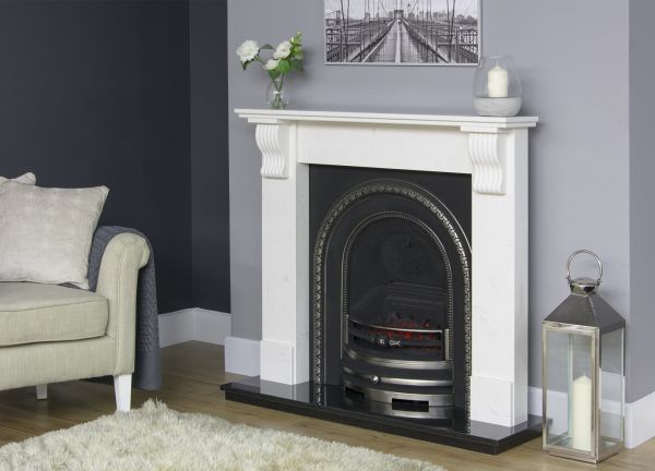 Adam Bedford Arch Electric Cast Tray with Remote Control in Black