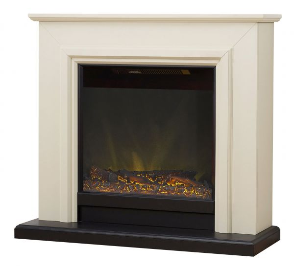 Adam Kensington Fireplace Suite in Stone Effect, 40 Inch