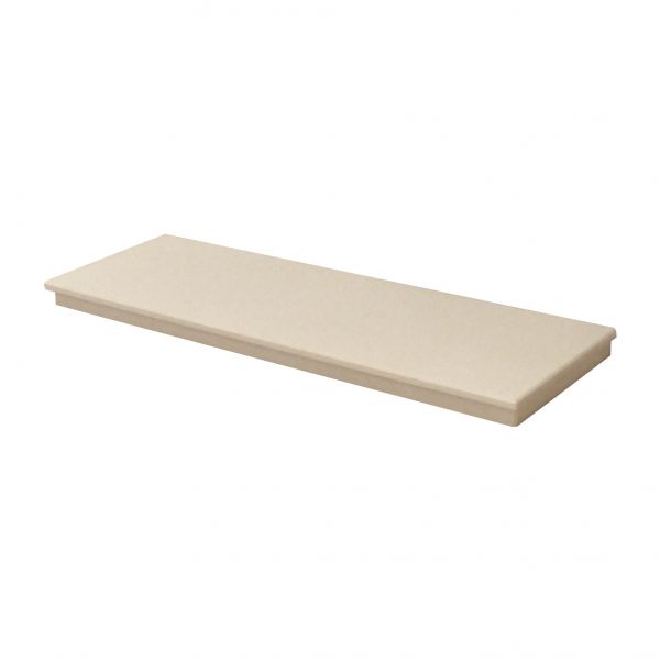 Adam Marble Hearth in Beige Stone, 48 Inch