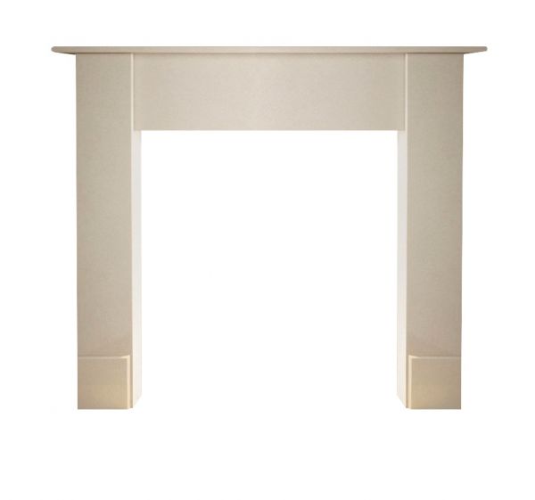 The Maine Mantelpiece in Beige Stone, 48 Inch
