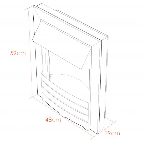 Adam Helios Electric Fire in Black