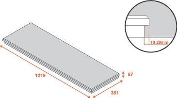 Adam Marble Hearth in Beige Stone, 48 Inch