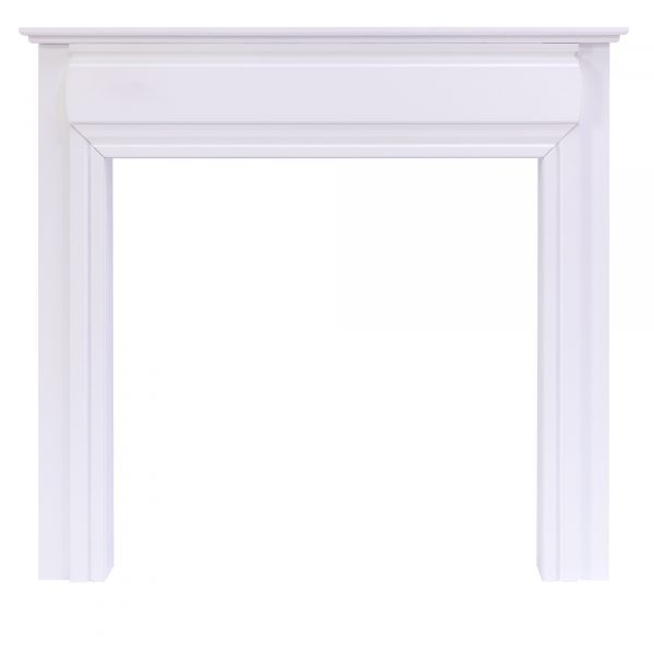 Adam Honley Mantelpiece in Pure White, 48 Inch