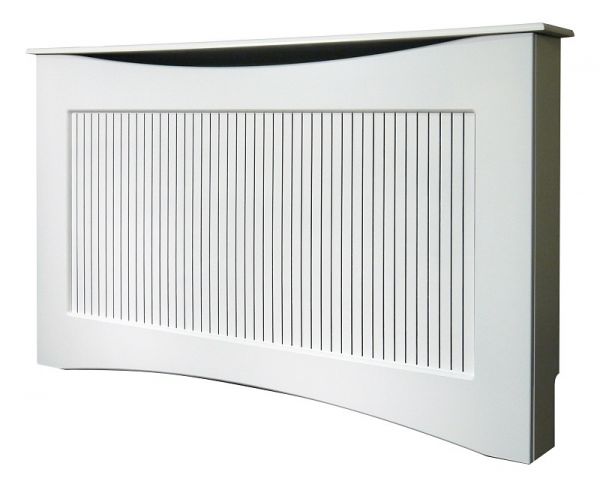 The Fairlight Radiator Cover in White, 1600mm