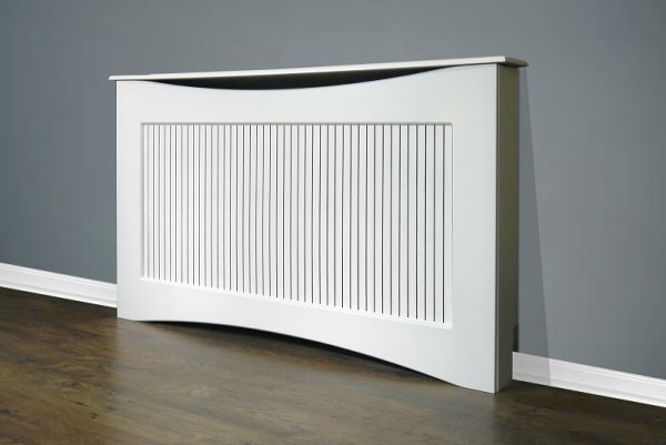 The Fairlight Radiator Cover in White, 1600mm