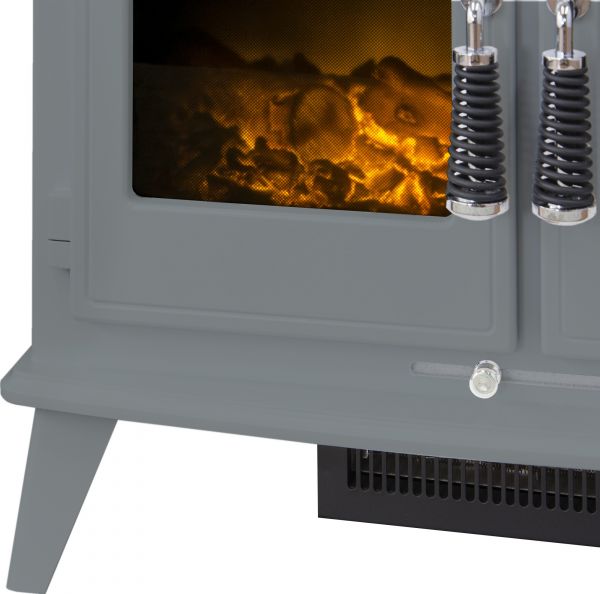 Adam Woodhouse Electric Stove in Grey
