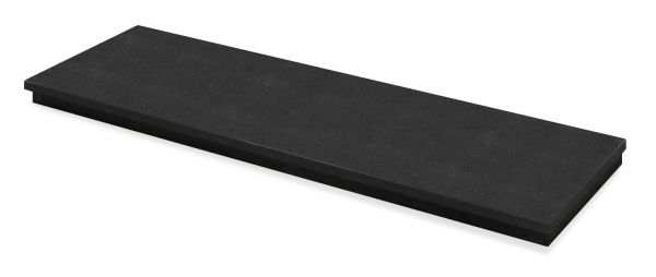 Adam Granite Stone Hearth in Black, 48 Inch
