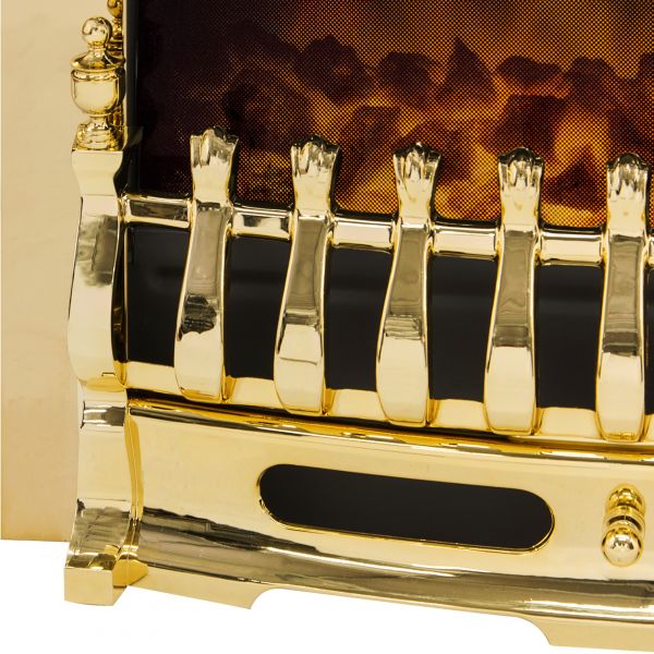 Adam Blenheim Electric fire in Brass