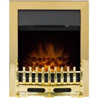 Adam Blenheim Electric fire in Brass
