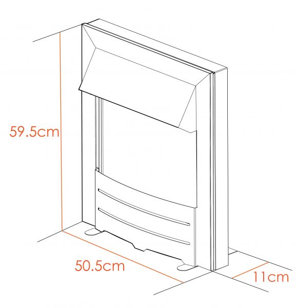 Adam Colorado Electric Fire in Brushed Steel
