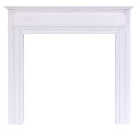 Adam Honley Mantelpiece in Pure White, 48 Inch