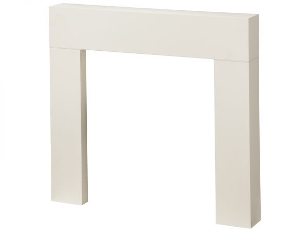 Adam Miami Mantelpiece in Pure White, 46 Inch
