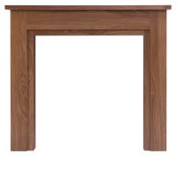 Adam Sudbury Mantelpiece with Downlights in Walnut, 48 Inch