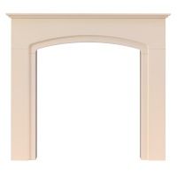 Adam Tamworth Mantelpiece with Downlights in Cream, 48 Inch