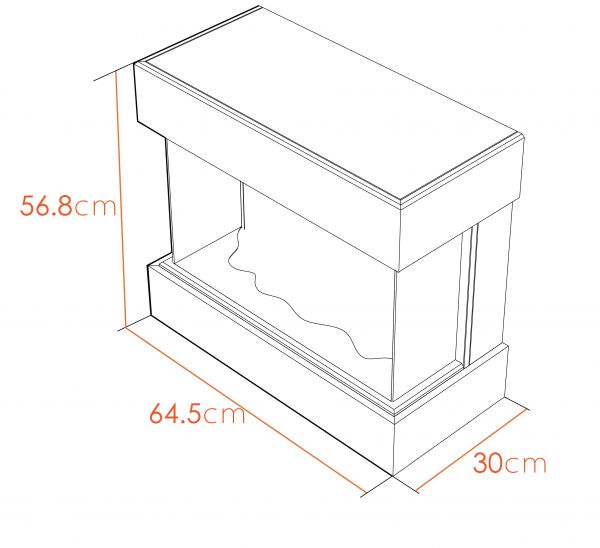 Adam Vega Electric Wall Mounted Fireplace Suite with Stove Pipe & Remote Control in Black