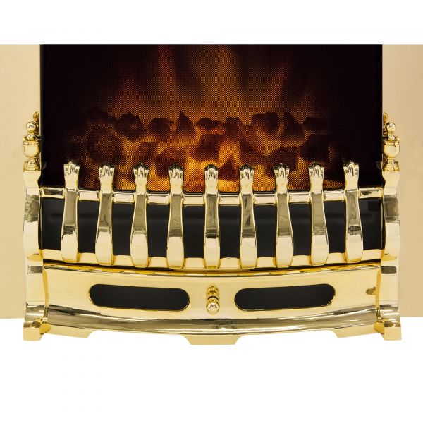 Adam Blenheim Electric fire in Brass