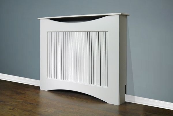 The Fairlight Radiator Cover in White, 1200mm