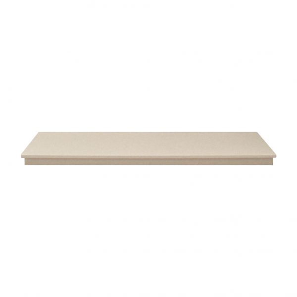 Adam Marble Hearth in Beige Stone, 48 Inch