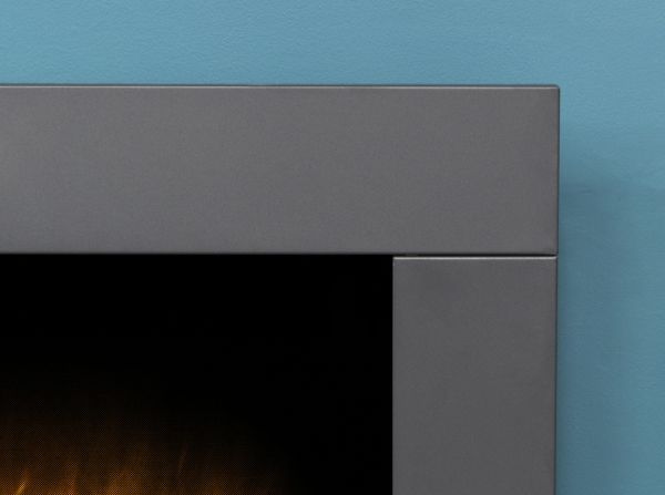 Adam Carina Electric Wall Mounted Fire with Remote Control in Black, 32 Inch