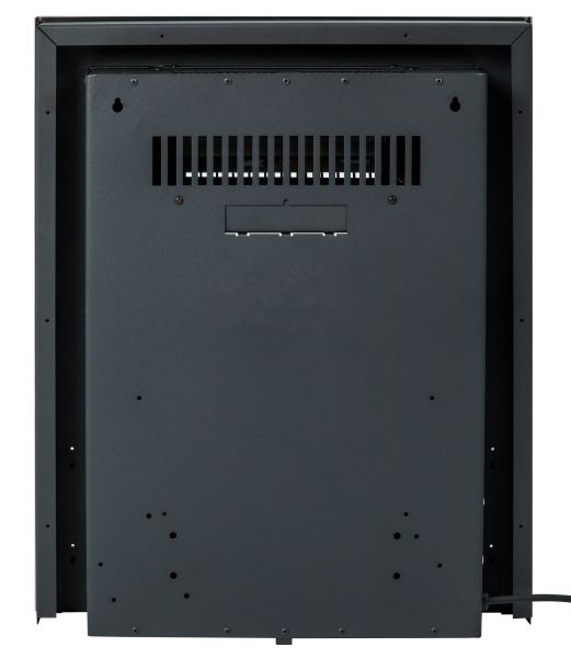 Adam Helios Electric Fire in Brushed Steel