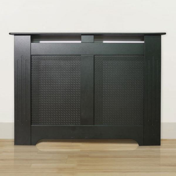 The Burford Radiator Cover in Black, 1200mm