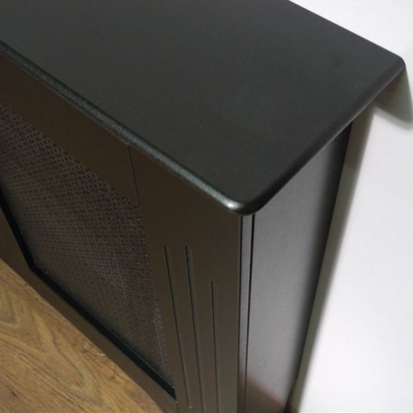 The Burford Radiator Cover in Black, 1200mm