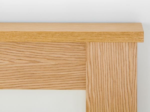 Adam Solus Fireplace Suite in Oak with Blenheim Electric Fire in Black, 39 Inch