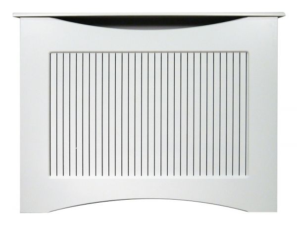 The Fairlight Radiator Cover in White, 1200mm