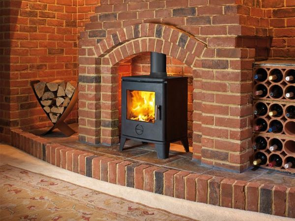 Scene S21 Wood Burning Stove in Black