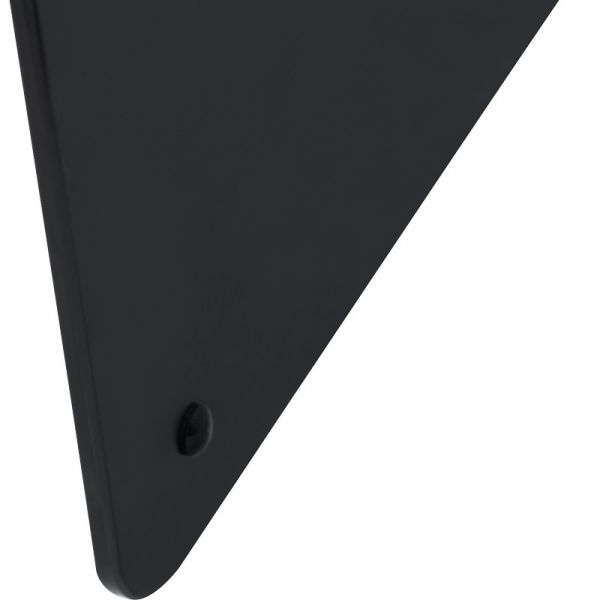 Vitreo Large Radiator Cover in Black Glass, 1600mm